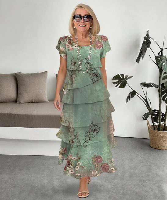 Plus Size Retro Wedding Banquet Cocktail Party Elegant Maxi Dress