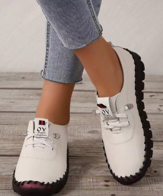 Plus Size Beef Tendon Soft Bottom Flat Shoes